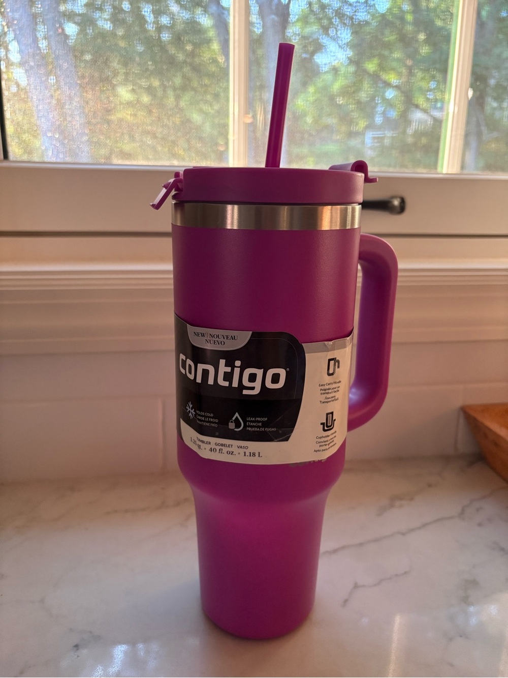 40oz magenta Contigo tumbler